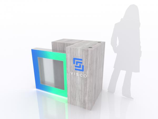 MOD-1704 Custom Trade Show Counter w/ LED Lights -- Image 3