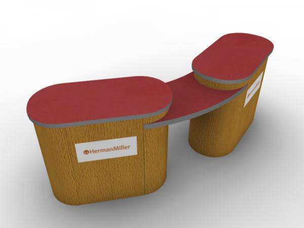 DI-668 Trade Show Pedestal -- Fabric Folding Panel Design -- Image 3