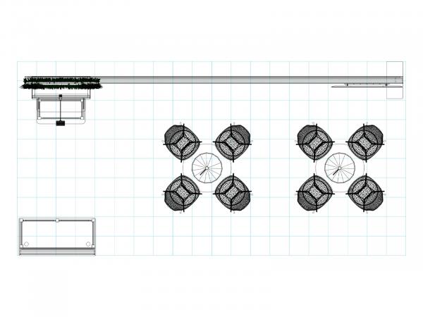 VK-4058 Trade Show Inline Exhibit -- Plan View